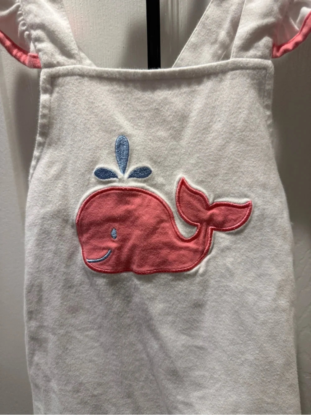 Girls White & Pink Whale Appliqué Matching Set - Brand Unspecified